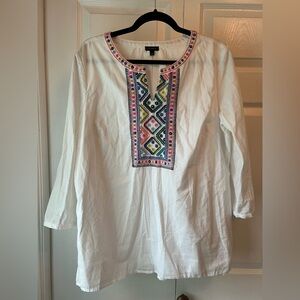 Talbots Embroidered Blouse